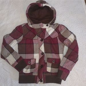 Fox Women's Plaid jacket - Burgundy and Brown